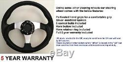 300mm Steering Wheel And Snap Off Boss Kit Fit Vw T25 T3 T4 Transporter Silver