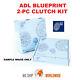ADL 2-PC CLUTCH KIT for VW TRANSPORTER / CARAVELLE Bus 2.5 TDI Syncro 1996-2003