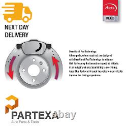 Apec Front Rear Brake Kit 4x Discs & 2x Pad Set Fits VW Transporter Caravelle