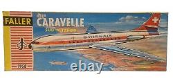 Aviation Caravelle Sud-aviation Model Kit Made By Faller Scale 1100 No. 1958