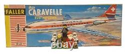 Aviation Caravelle Sud-aviation Model Kit Made By Faller Scale 1100 No. 1958