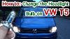 How To Change Headlight Bulb Vw T5 Volkswagen Transporter 5