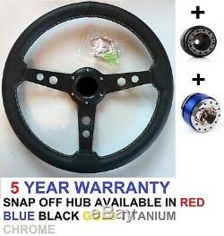 Performance Steering Wheel And Snap Off Boss Kit Fit Vw T25 T3 T4 Transporter