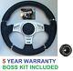 Steering Wheel And Quick Release Snap Off Boss Kit Fit Vw T25 T3 T4 Transporter