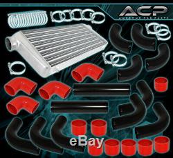 Turbo/Super Charger Front Mount Intercooler Fmic + Piping Kit + Couplers + Clamp