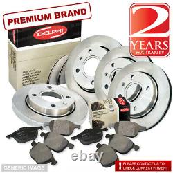 VW Caravelle 2.5 TDI Front Rear Pads Discs Kit 280mm 294mm 87BHP 05/96-09/03