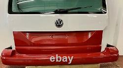 VW T6 Transporter Caravelle Tailgate Rear End Conversion Kit White Red