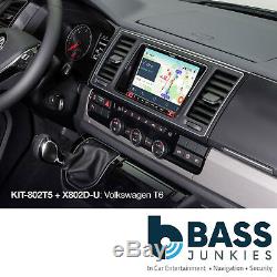Volkswagen T6 8 Facia & Steering Wheel Installation Kit For Alpine X802D-U
