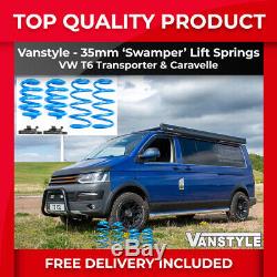 Vw T6 Transporter Caravelle 2015-2019 Vanstyle Lift +35mm Springs Kit Swamper