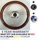 Wood Rim Steering Wheel And Snap Off Boss Kit Fit Vw T25 T3 T4 Transporter Bus