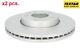 X2 Pcs Brake Disc Set 92279505 Textar I